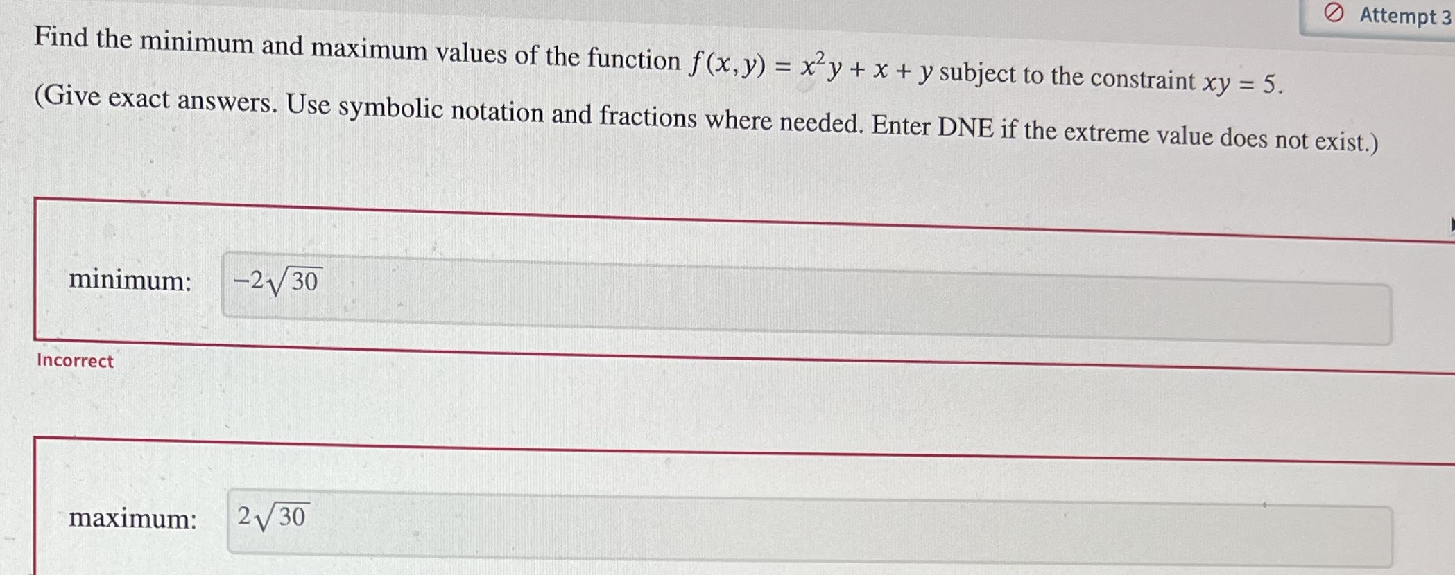 Solved Find The Minimum And Maximum Values Of The Function