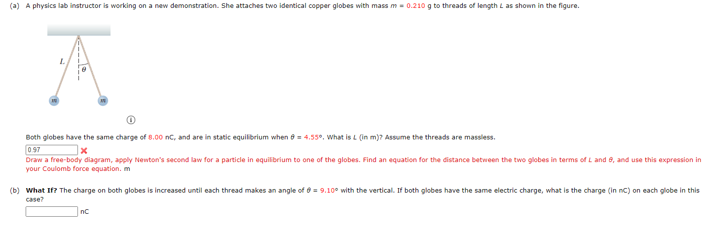 Solved (a) A physics lab instructor is working on a new | Chegg.com