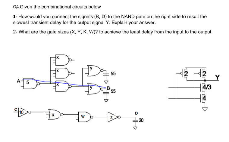 Solved Q4 Given The Combinational Circuits Below 1- How | Chegg.com