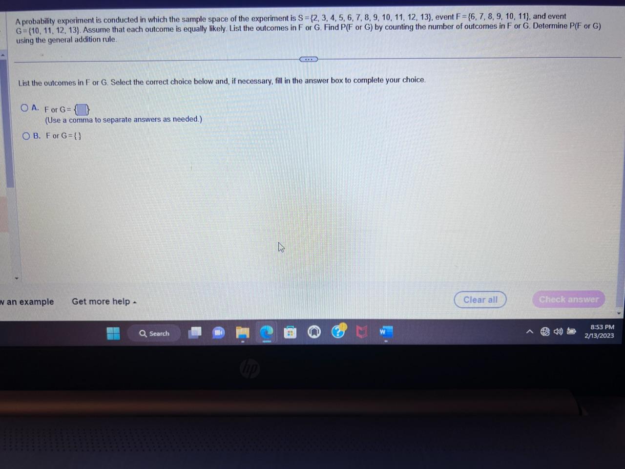 Solved A probability experiment is conducted in which the | Chegg.com