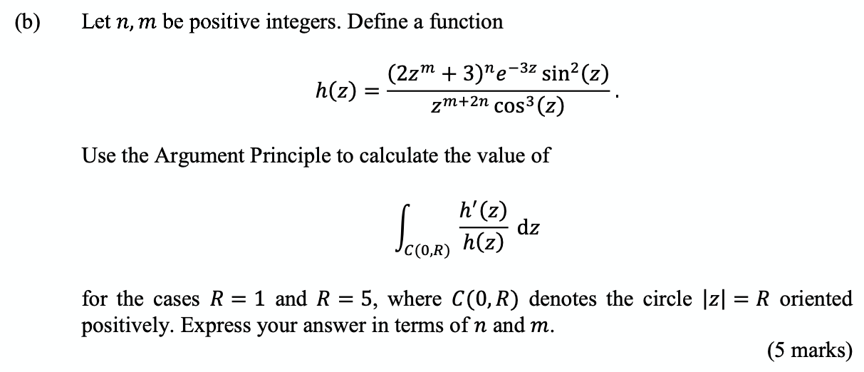 Solved B Let N M Be Positive Integers Define A Functi Chegg Com