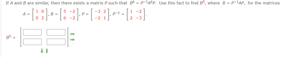 Solved If A and B are similar, then there exists a matrix P | Chegg.com