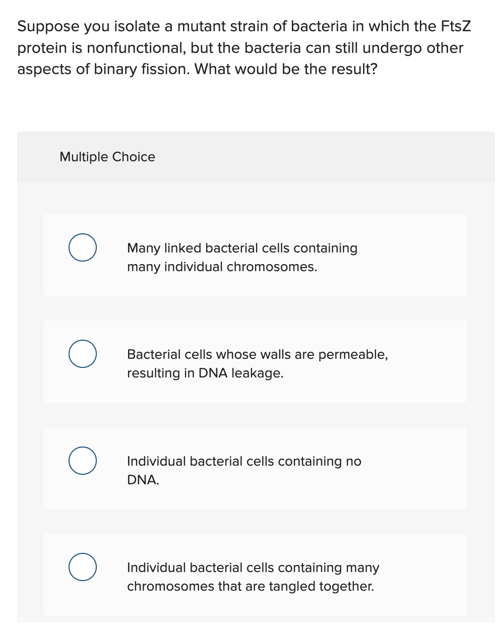 Solved Suppose you isolate a mutant strain of bacteria in | Chegg.com