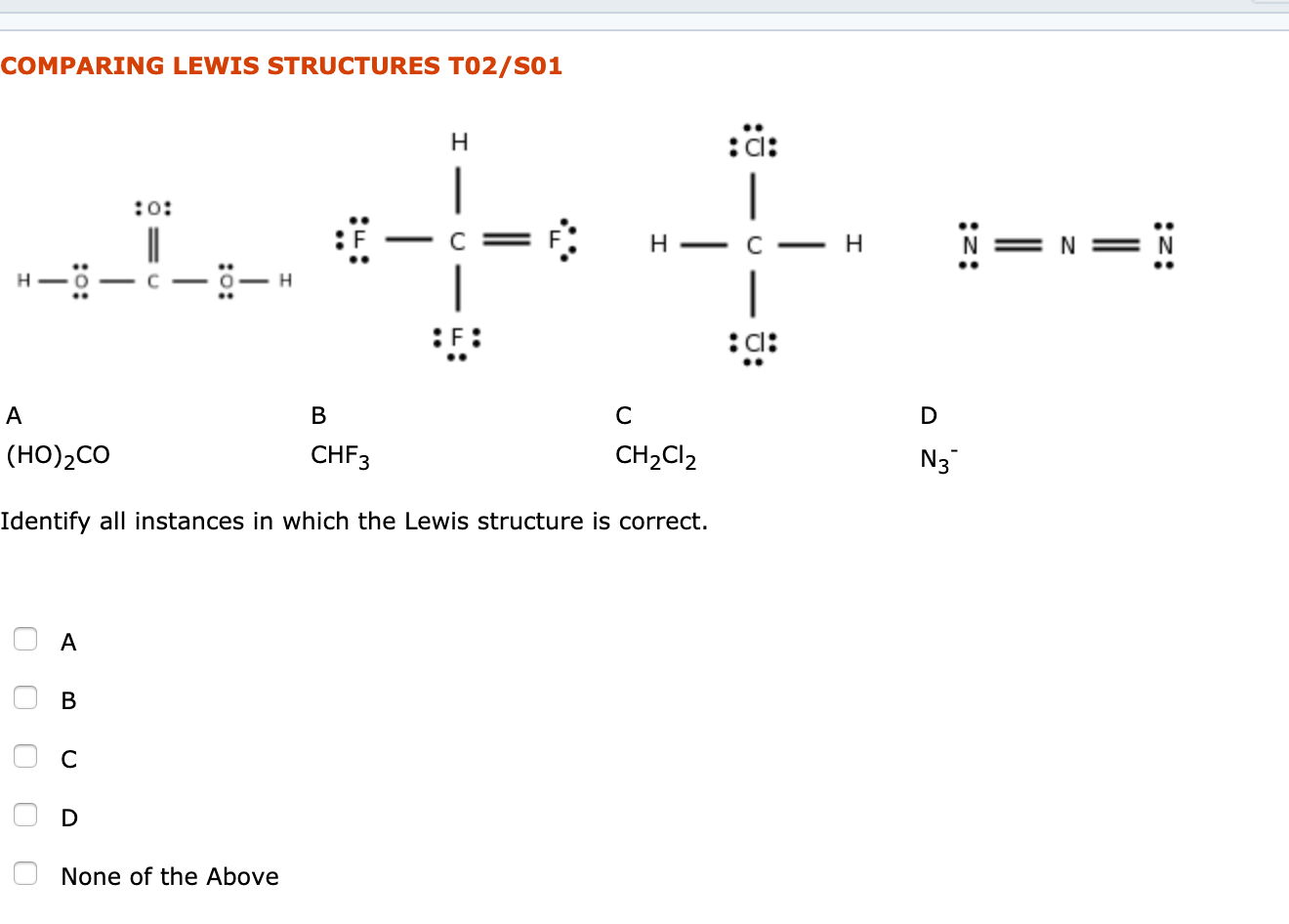 chf3 lewis structure