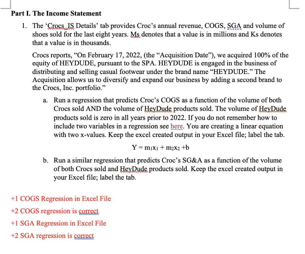 Crocs income clearance statement