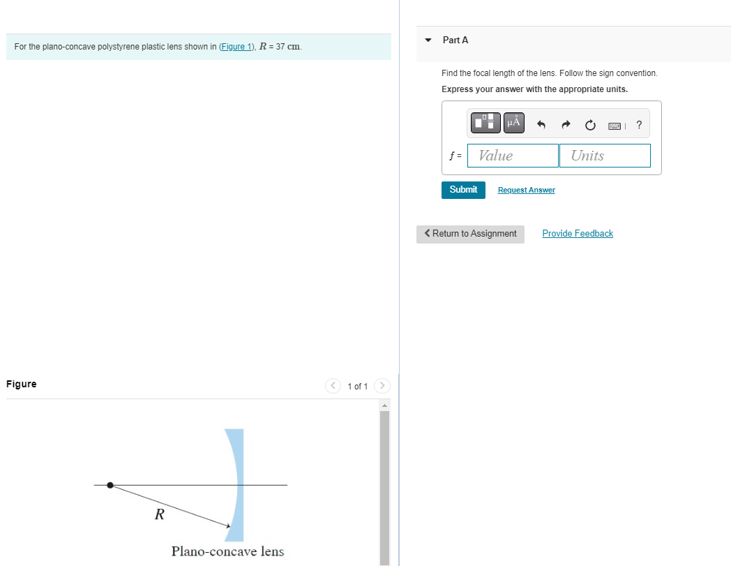 Solved For the plano-concave polystyrene plastic lens shown | Chegg.com