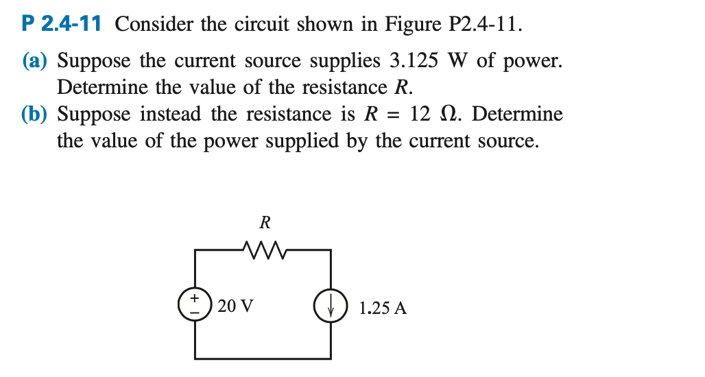 Solved P 2.4-11 Consider the circuit shown in Figure | Chegg.com