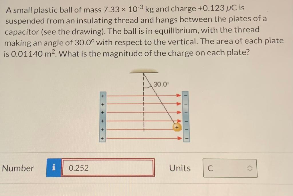 Solved A small plastic ball of mass 7.33×10−3 kg and charge
