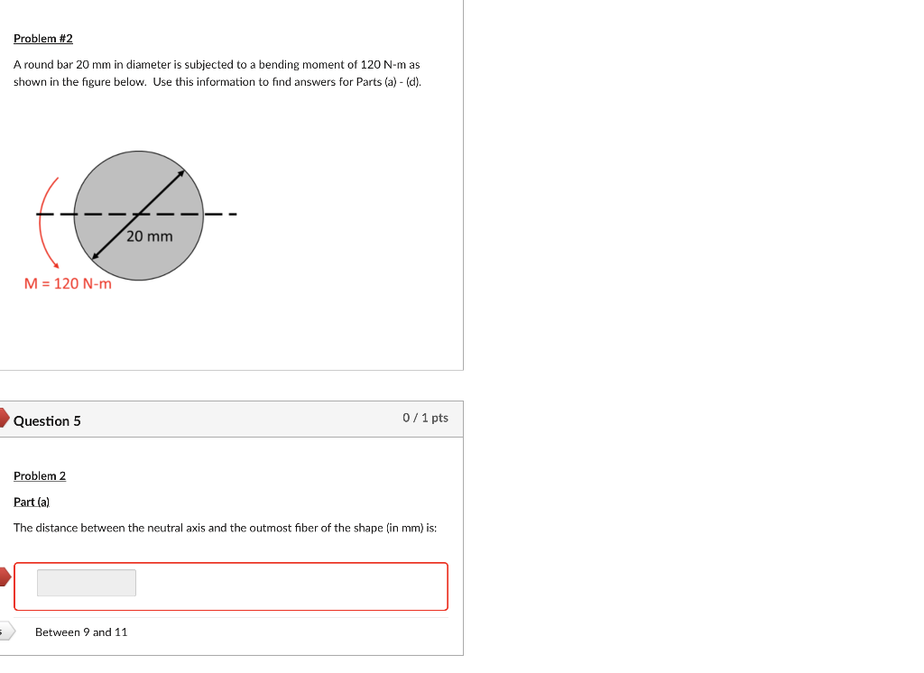 Solved Problem \#2 A round bar 20 mm in diameter is | Chegg.com