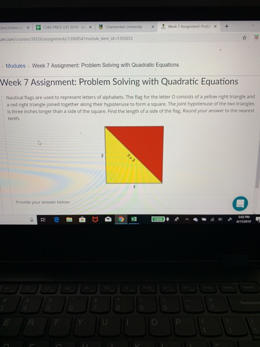 Solved X : 맹 Chamberlain University Week 7 Assignment Probi | Chegg.com