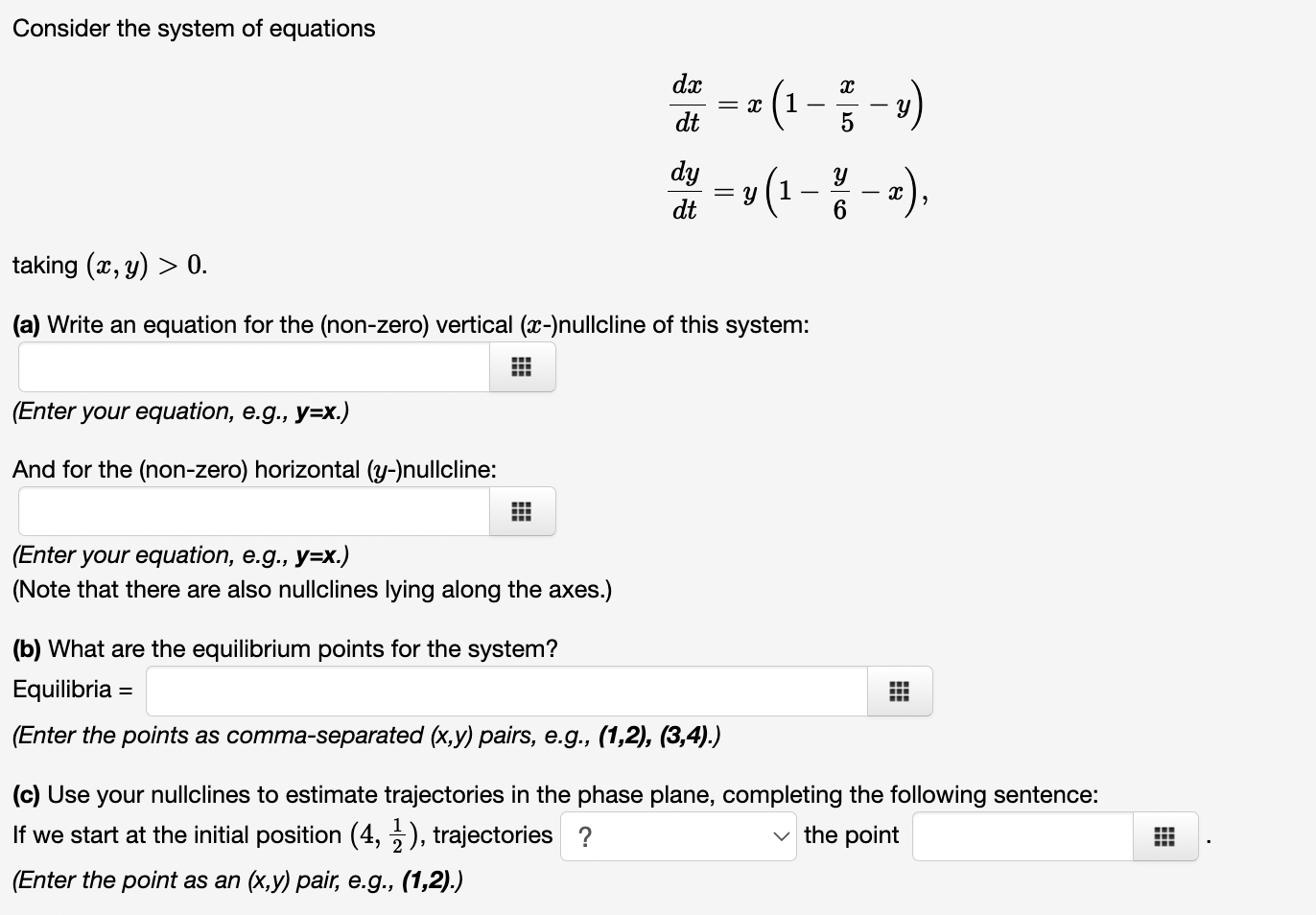 Solved Consider the system of equations | Chegg.com
