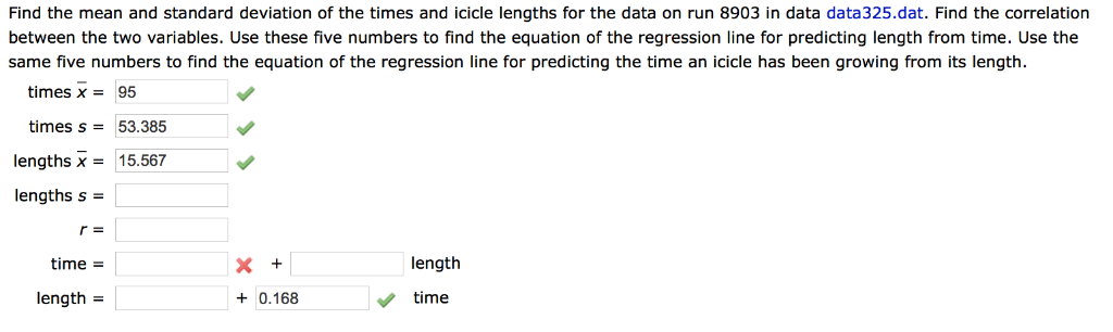 Solved Find the mean and standard deviation of the times and | Chegg.com