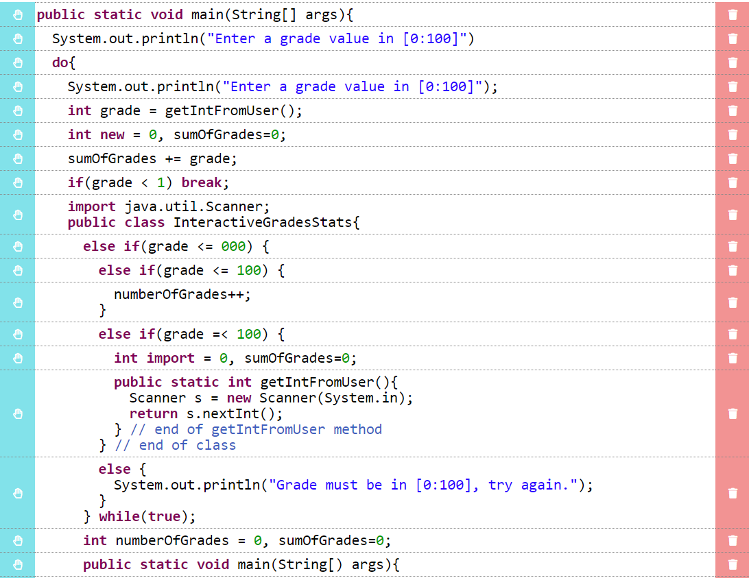 Solved InteractiveGradesStats This program prompts the user | Chegg.com