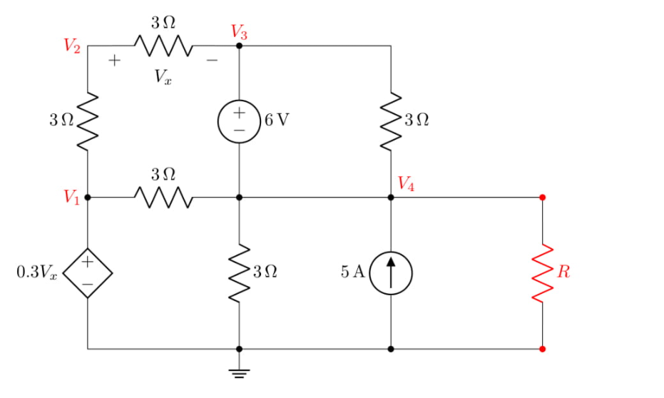 Solved Use Nodal Analysis or source to simplify the circuit | Chegg.com