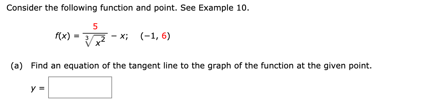 Solved Consider the following function and point. See | Chegg.com