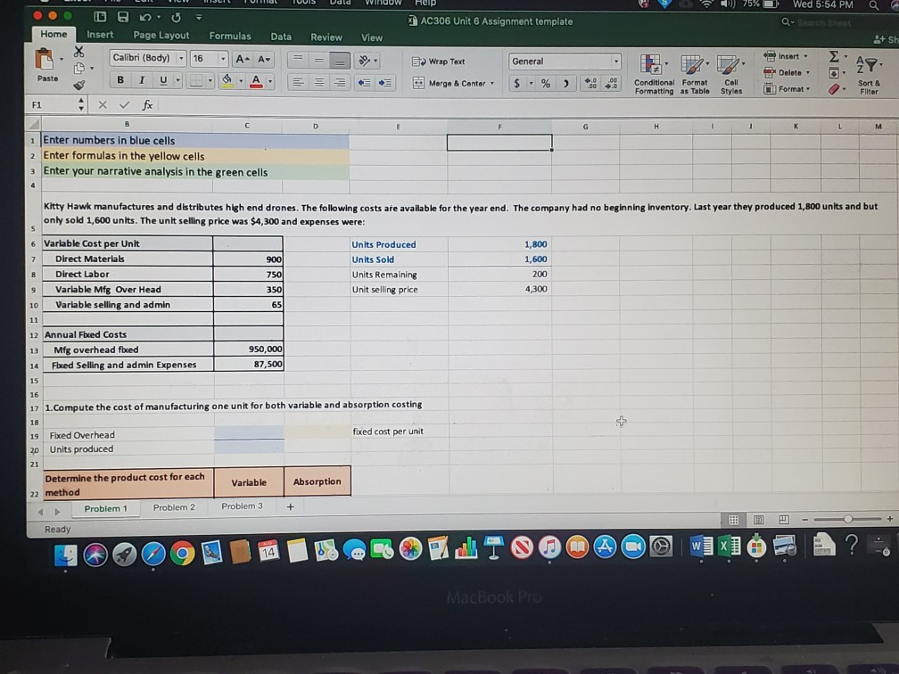 Solved Er Term B) AC 306-8 > Assignments > Unit 6 Assignment | Chegg.com