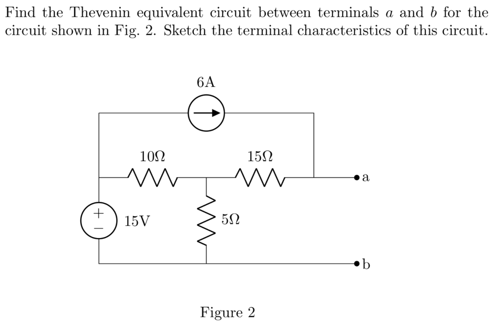 Solved Find The Thevenin Equivalent Circuit Between | Chegg.com