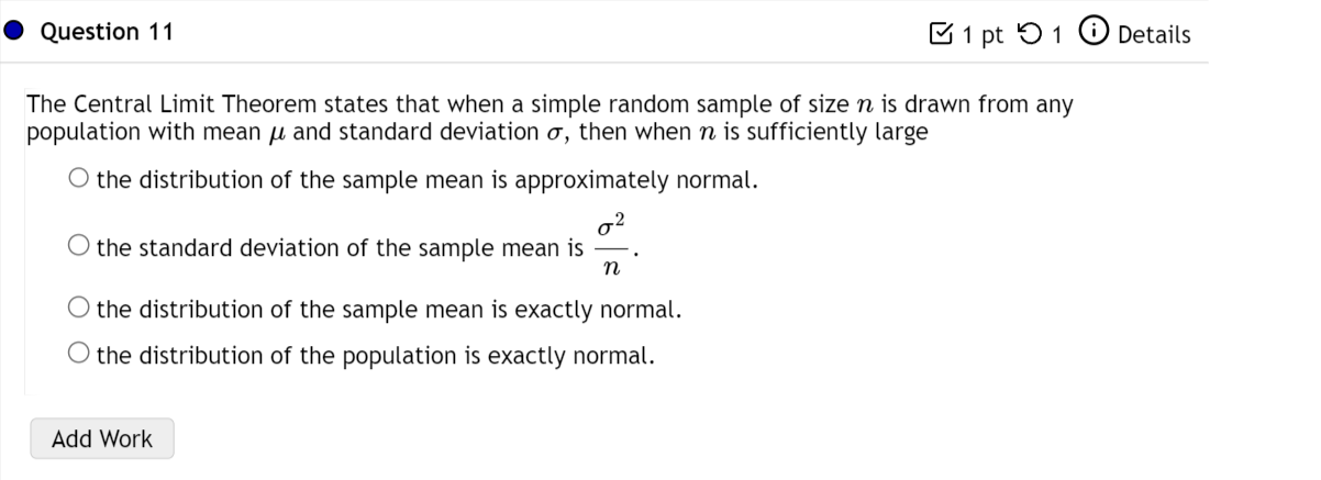 self study - home work question ,central limit theorem / law of