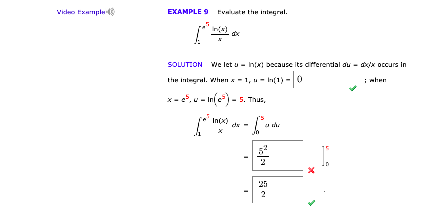 solved-video-example-example-9-evaluate-the-integral-in-x-chegg