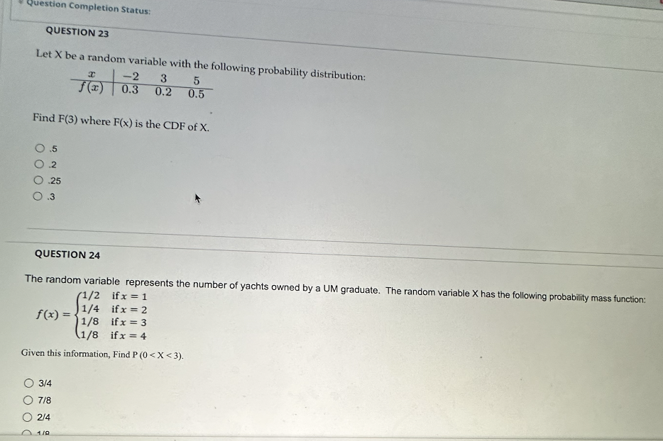 Solved Let X be a random variable with tha following | Chegg.com