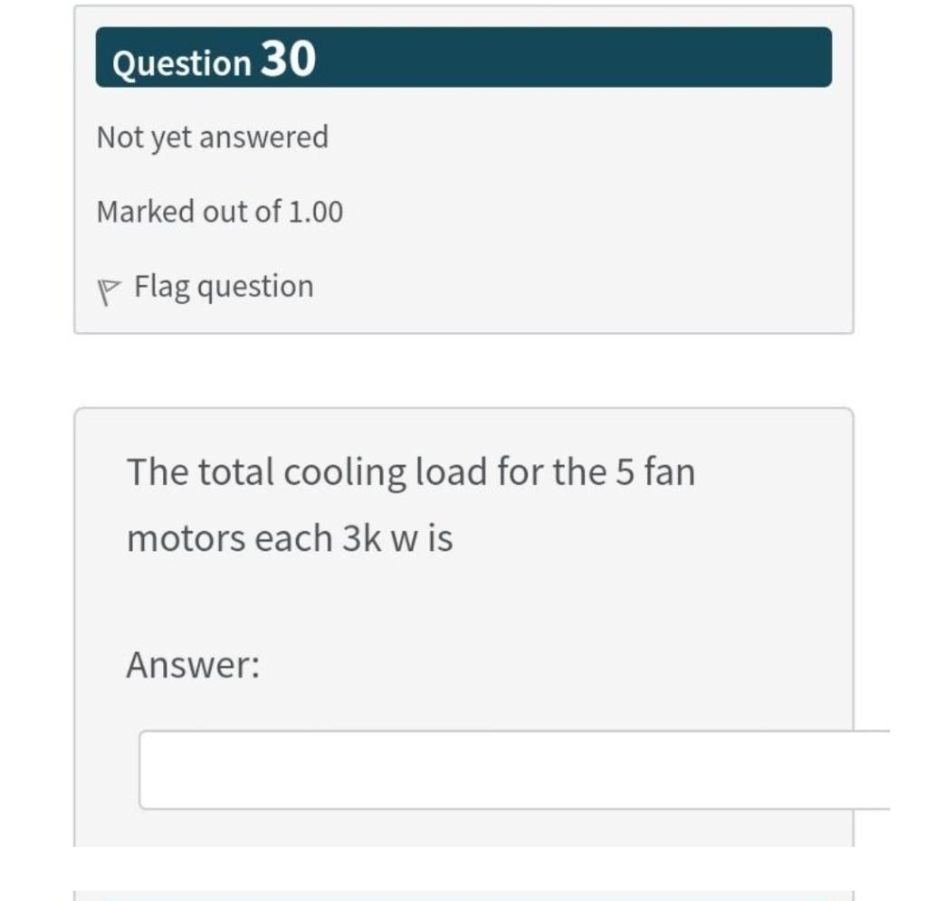 Solved Question 30 Not yet answered Marked out of 1.00 P | Chegg.com