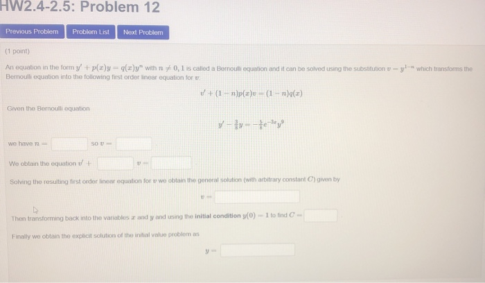 Solved HW2.4-2.5: Problem 12 Previous Problem Problem List | Chegg.com