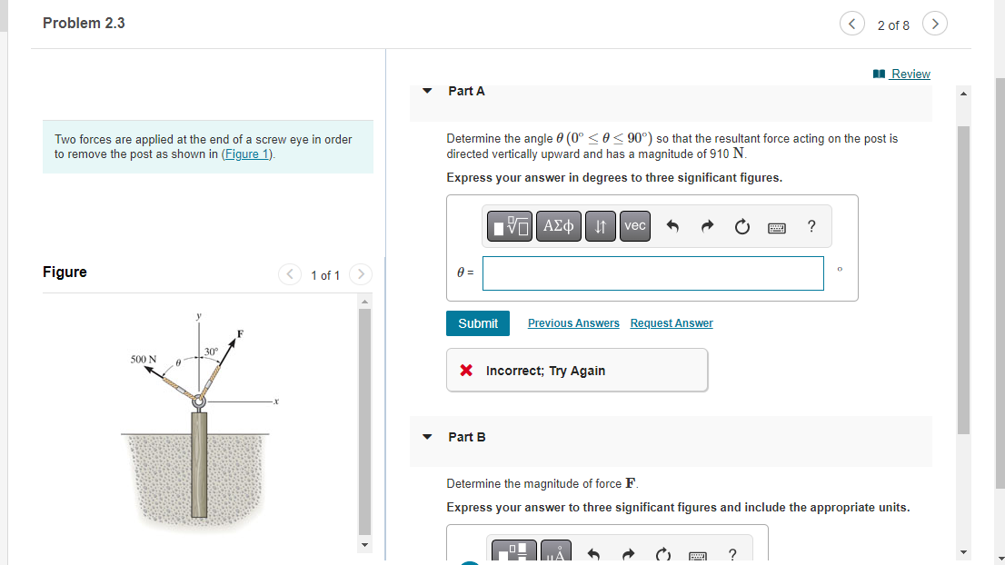 solved-two-forces-are-applied-at-the-end-of-a-screw-eye