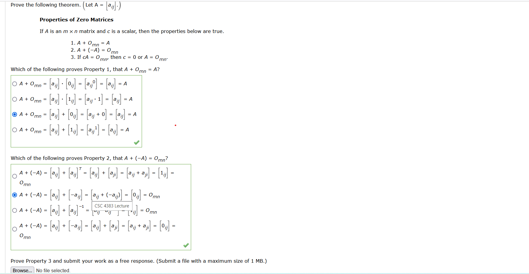 Solved Prove The Following Theorem. ( Let A=⌊aij⌋⋅) | Chegg.com