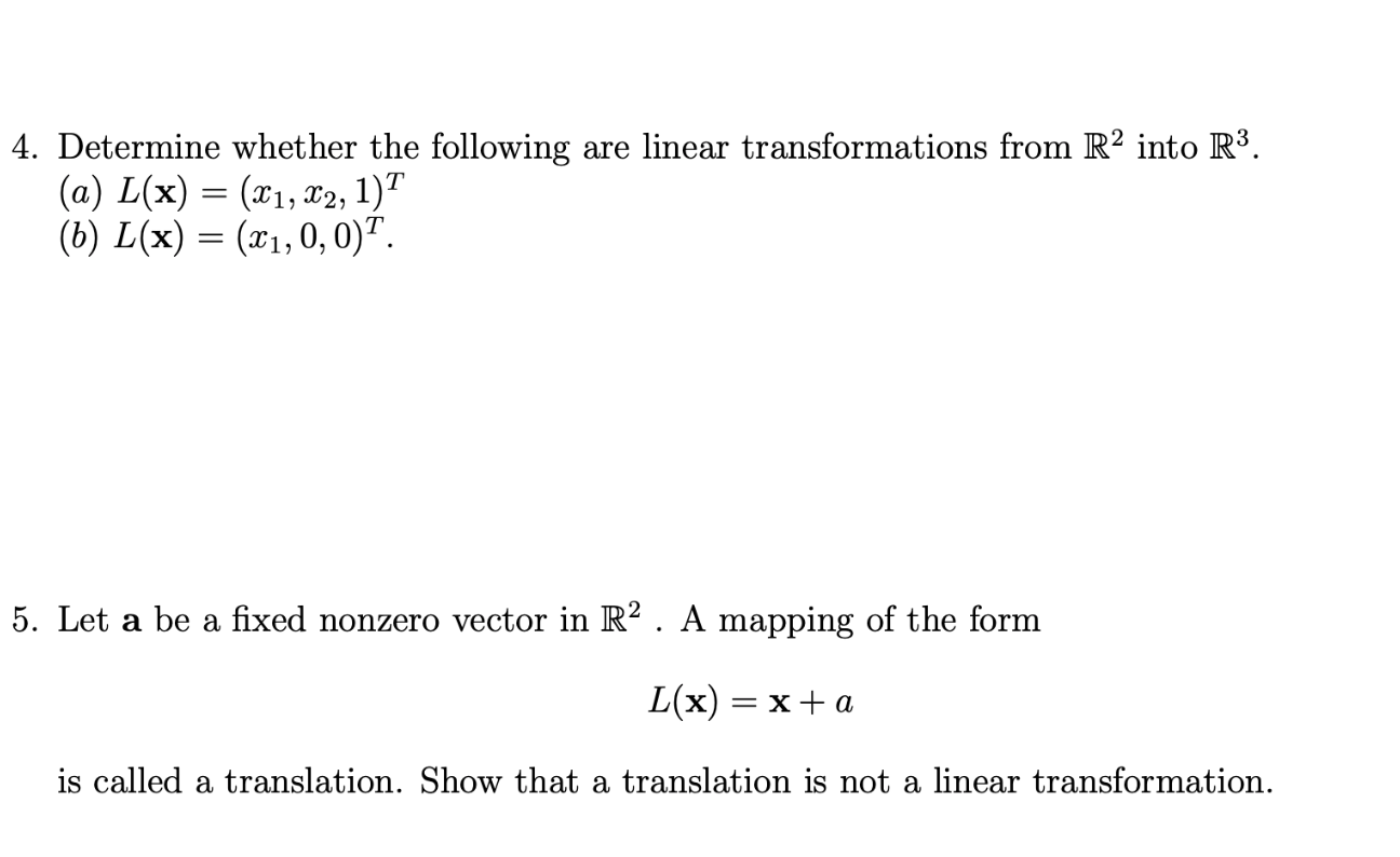 solved-4-determine-whether-the-following-are-linear-chegg