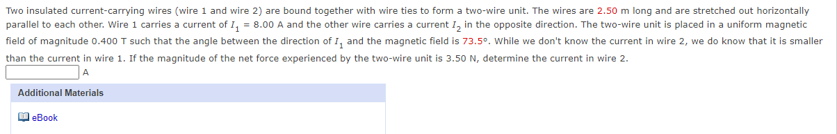 Solved Two insulated current-carrying wires (wire 1 and wire | Chegg.com