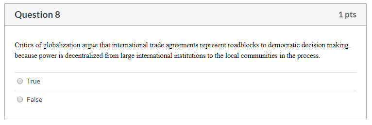 Solved Question 7 1 pts Evidence exists that countries with | Chegg.com