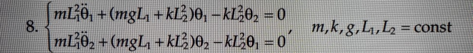 Solved Find a suitable set of state variables, derive the | Chegg.com