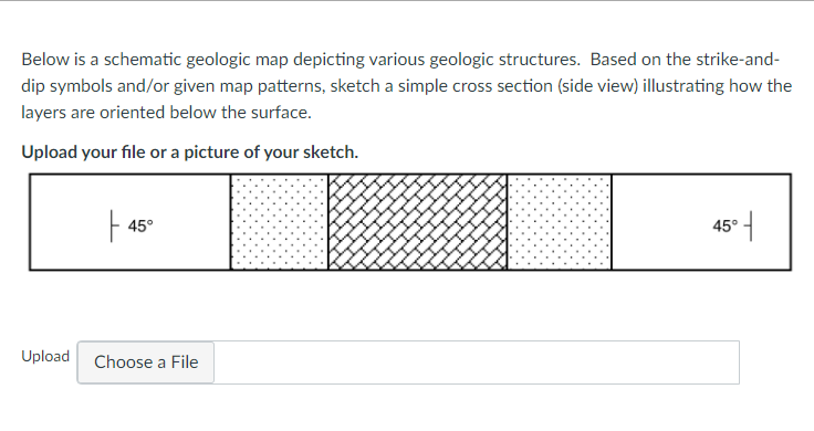 Solved Below is a schematic geologic map depicting various | Chegg.com