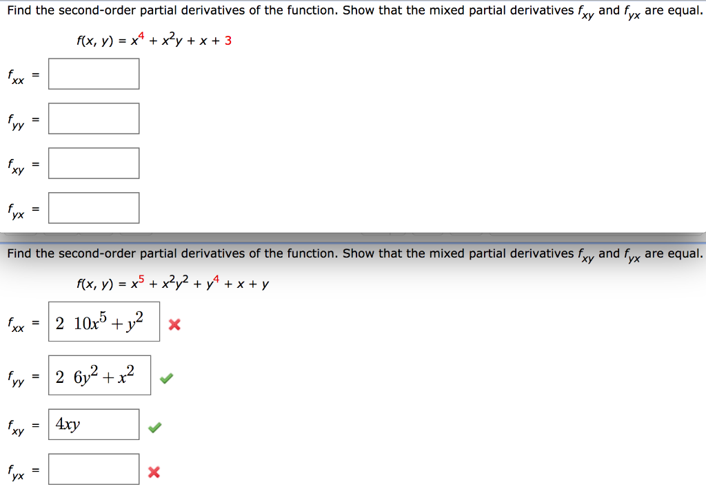 solved-find-the-second-order-partial-derivatives-of-the-chegg