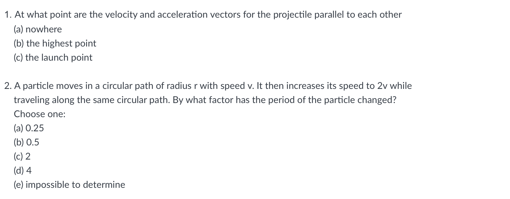 Solved 1. At what point are the velocity and acceleration | Chegg.com