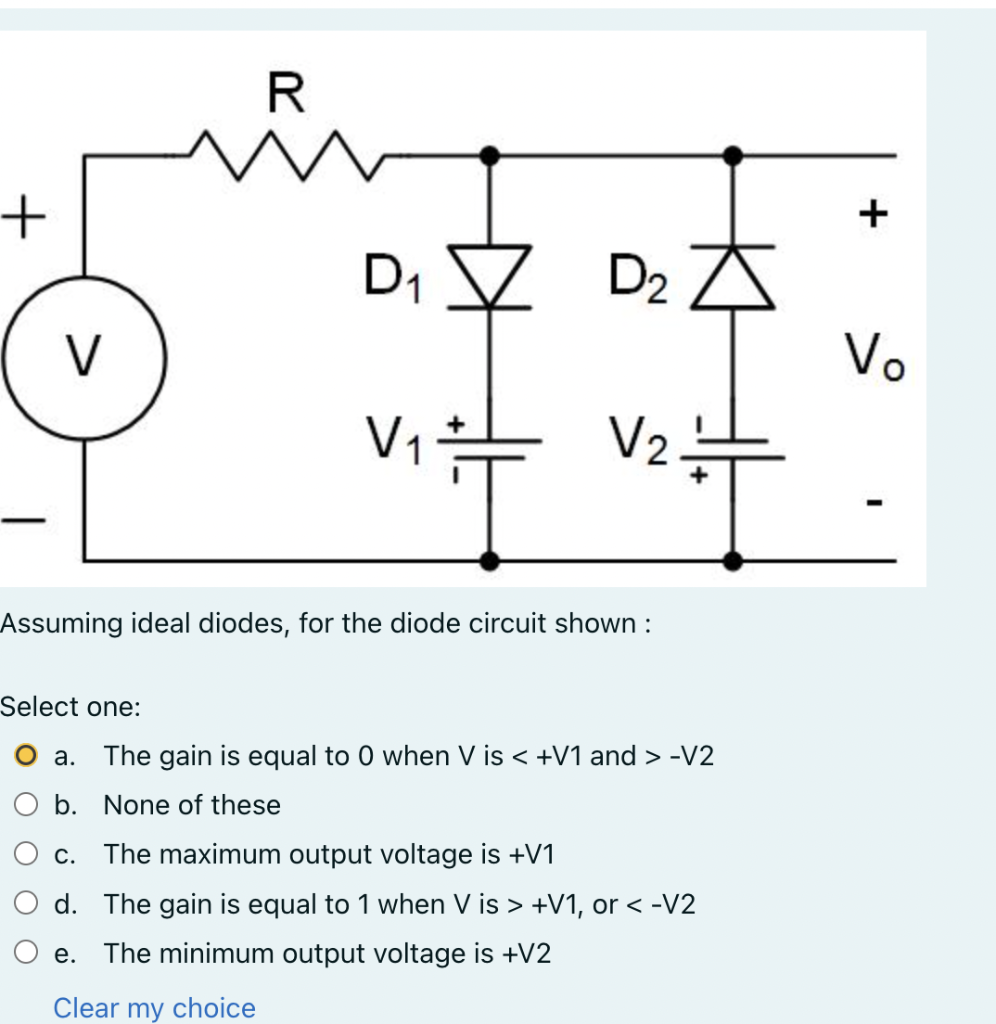 Solved Assuming Ideal Diodes, For The Diode Circuit Shown: | Chegg.com