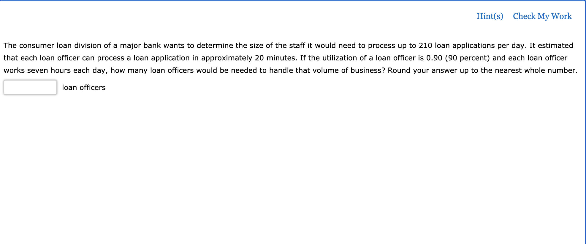 Solved Hint(s) Check My Work As the assistant manager of a | Chegg.com