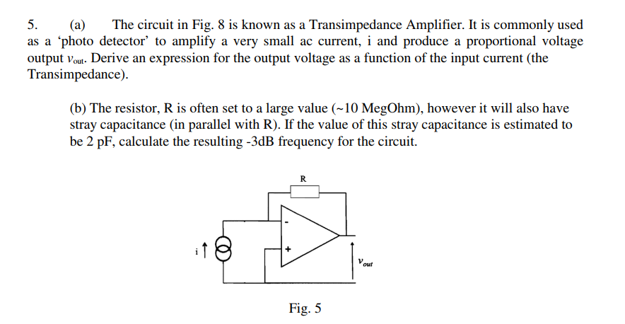 Solved (a) ﻿The Circuit In Fig. 8 ﻿is Known As A | Chegg.com