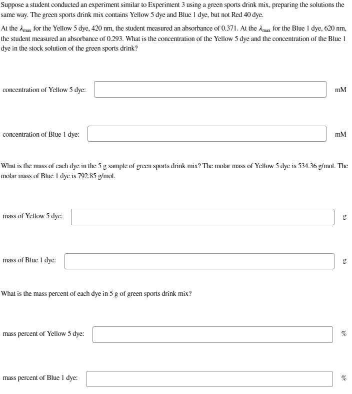 Solved Suppose a student conducted an experiment similar to | Chegg.com