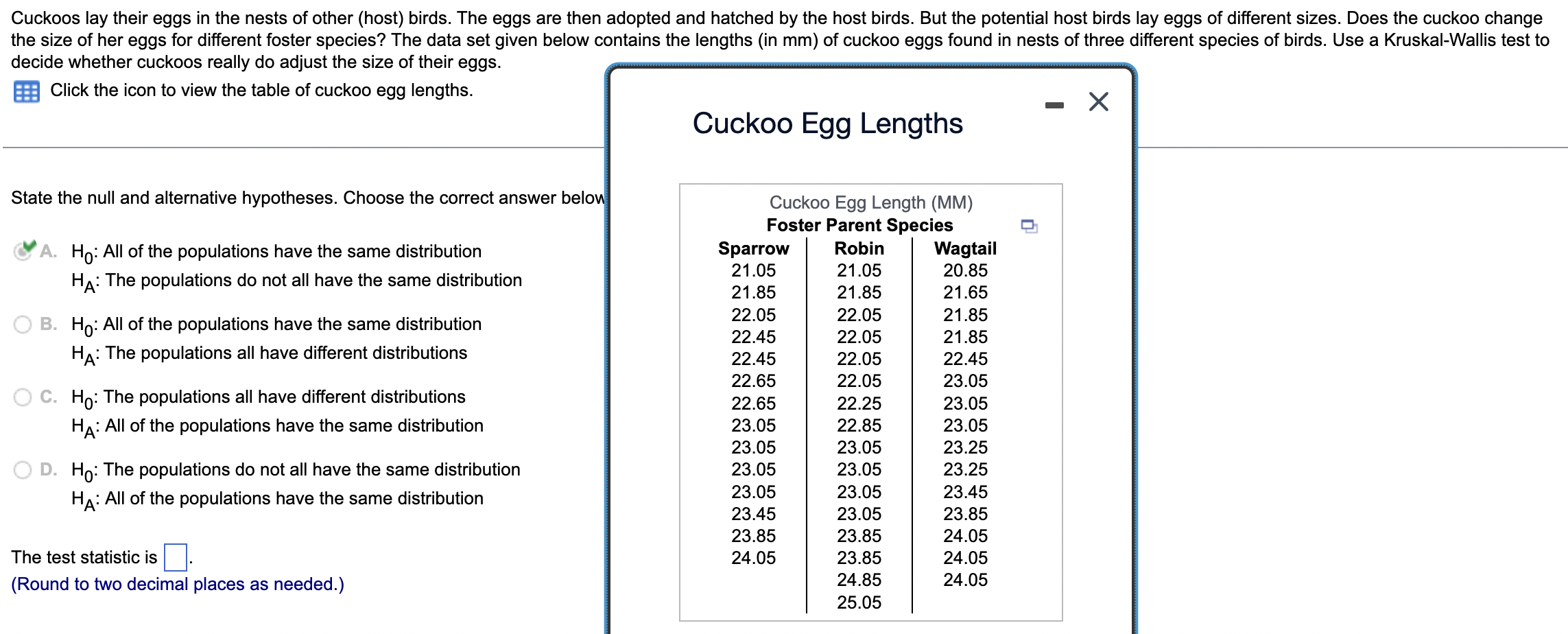 Solved Cuckoos Lay Their Eggs In The Nests Of Other (host) | Chegg.com