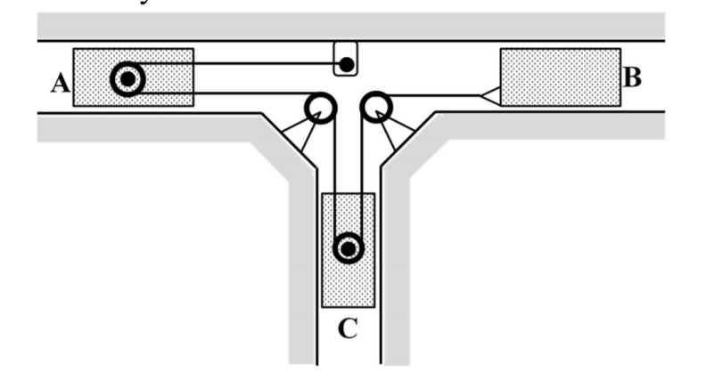 Solved As shown in the figure below, blocks A and B are set | Chegg.com