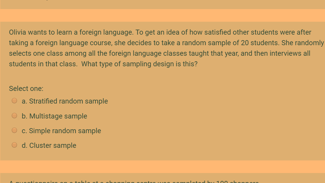 Solved Olivia Wants To Learn A Foreign Language To Get An Chegg