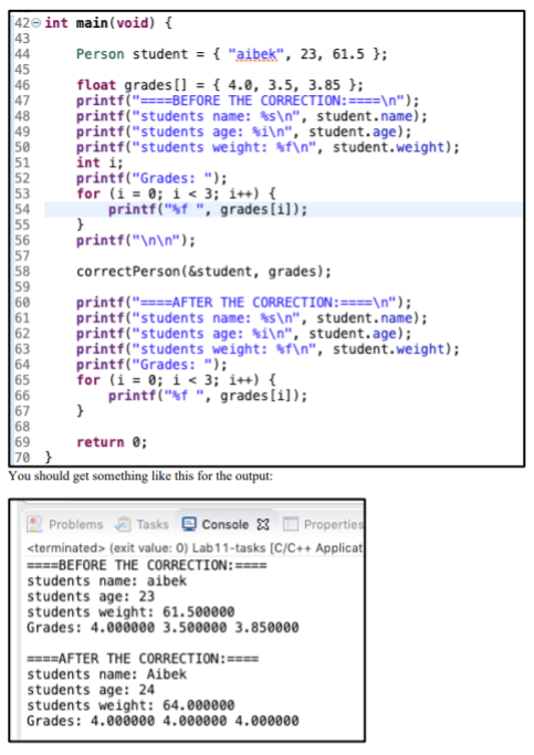 Solved C Language. Pointers as parameters. Write the program | Chegg.com