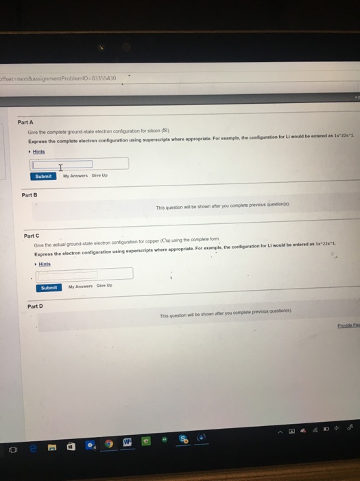Solved Give the complete groundstate electron configuration