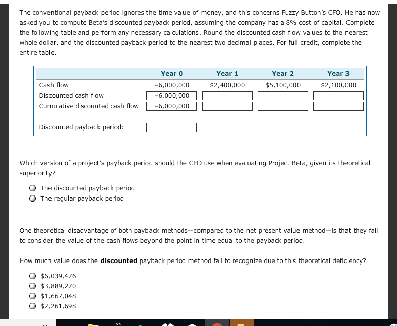 Solved Capital Budgeting Techniques Graded Assignment | Read | Chegg.com