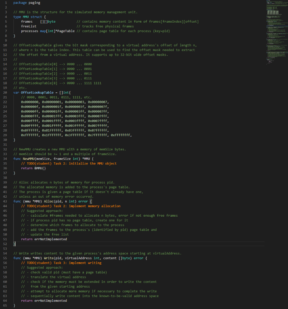 Creation of MMU. Not sure how to start. There are 10 | Chegg.com