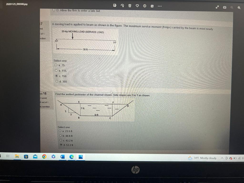 Solved A moving load is applied to beam as shown in the | Chegg.com