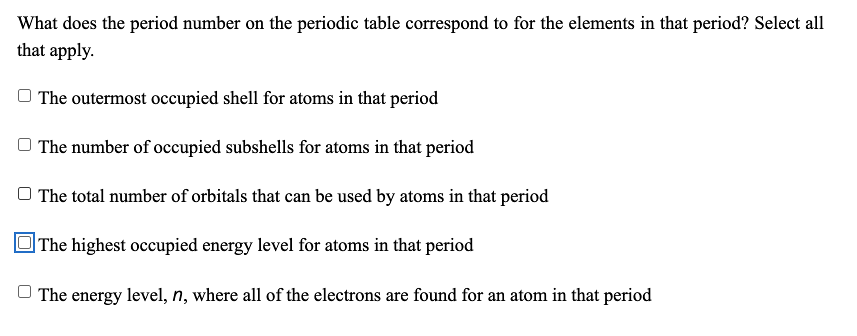 Period Number On The Periodic Table