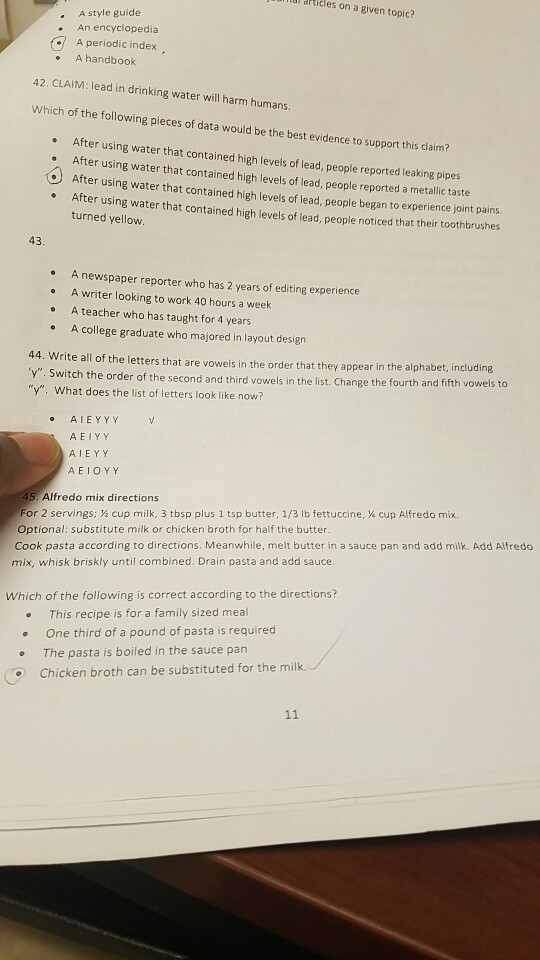 Solved I need help with question 44. | Chegg.com