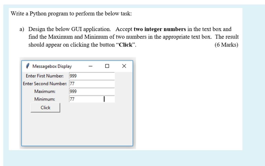 Solved Write a Python program to perform the below task: a) | Chegg.com